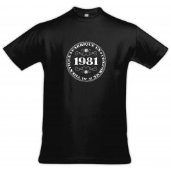 Tee shirt vintage - Fabriqué en 1981 Conforme & Authentique - Homme