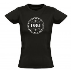 Tee shirt vintage - Fabriqué en 1981 Conforme & Authentique - Femme