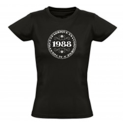 Tee shirt vintage - Fabriqué en 1988 Conforme & Authentique - Femme