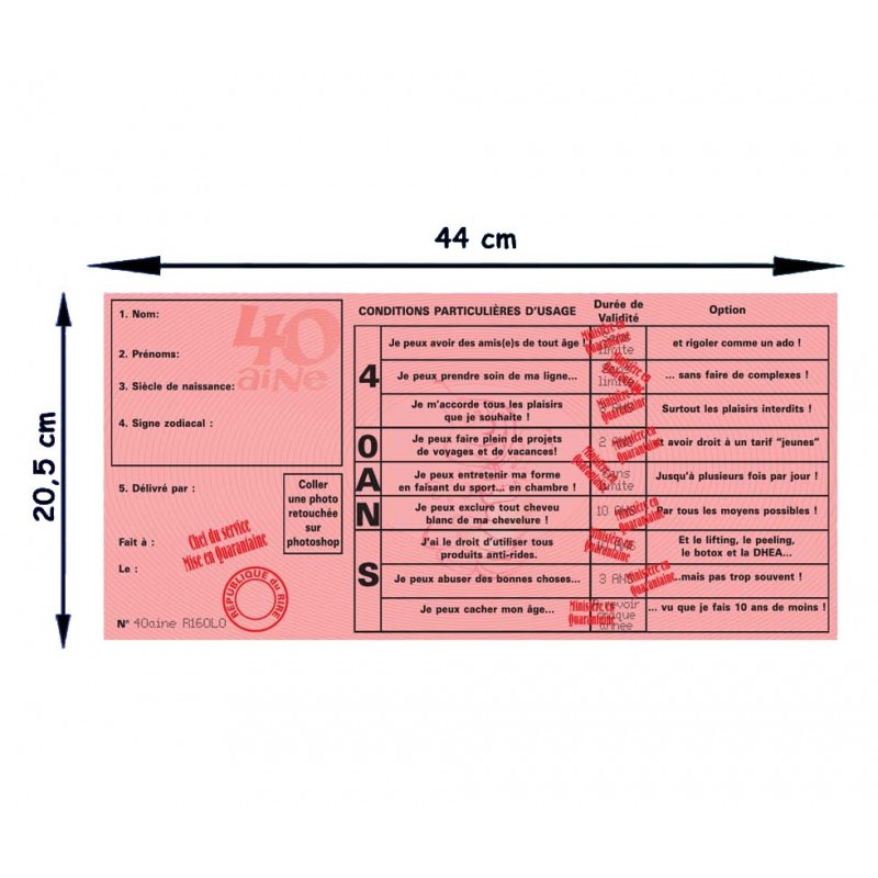 Permis des 40 ans