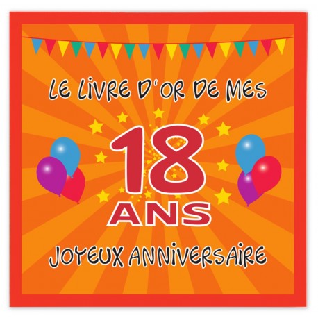Livre d'or 18 ans - Fabriqué en France