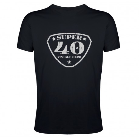 Tee shirt Super 40 Vintage Hero