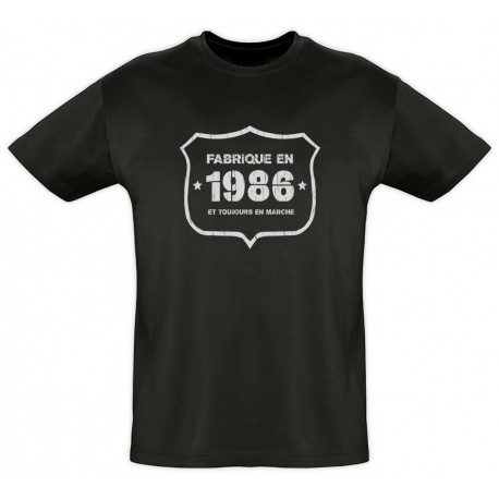 Tee shirt - Fab 1986 - Coton bio - Homme