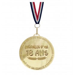 Médaille d'or 18 ans