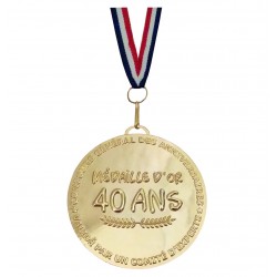 Médaille d'or 40 ans