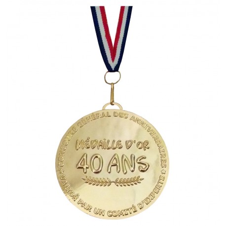 Médaille d'or 40 ans