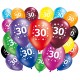 Lot de 20 ballons anniversaire 30 ans