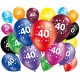 Lot de 20 ballons anniversaire 40 ans