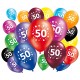 Lot de 20 ballons anniversaire 50 ans
