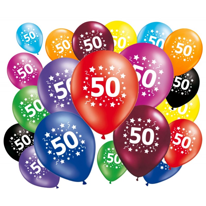 ballons 50 ans anniversaire