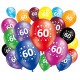 Lot de 20 ballons anniversaire 60 ans