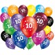 Lot de 20 ballons anniversaire 10 ans