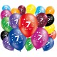 Lot de 20 ballons anniversaire 7 ans