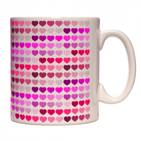 Mug Coeurs roses