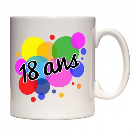 Mug anniversaire 18 ans