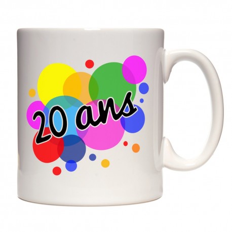 Mug anniversaire 20 ans